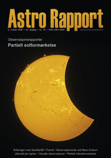 Forside, Astro Rapport nr. 2, 2025