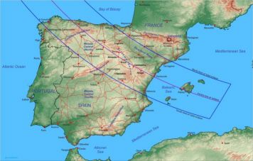 Kartet viser hvor solformørkelsen i 2026 er synlig